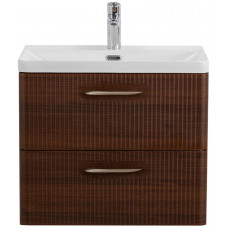Подвесная тумба с раковиной Belbagno DUE 50 см Noce DUE-500-2C-SO-NOCE-P + BB-8076-3-50