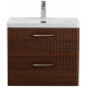 Подвесная тумба с раковиной Belbagno DUE 50 см Noce DUE-500-2C-SO-NOCE-P + BB-8076-3-50 Подвесная тумба с раковиной Belbagno DUE 50 см Noce DUE-500-2C-SO-NOCE-P + BB-8076-3-50