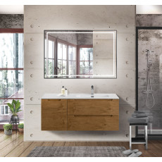 Подвесная тумба с раковиной BelBagno ETNA 120 Rovere Nature правая, ETNA-1200-2C-1A-SO-RN-R + BB1200ETL-R