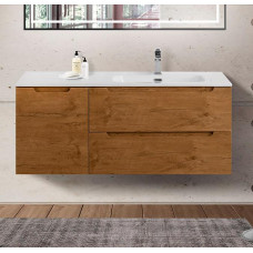 Подвесная тумба с раковиной BelBagno ETNA 120 Rovere Nature правая, ETNA-1200-2C-1A-SO-RN-R + BB1200ETL-R