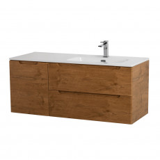 Подвесная тумба с раковиной BelBagno ETNA 120 Rovere Nature правая, ETNA-1200-2C-1A-SO-RN-R + BB1200ETL-R