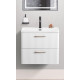 Подвесная тумба с раковиной Belbagno DUE 60 см Белый металлик DUE-600-2C-SO-BM-P + BB-8076-3-60 Подвесная тумба с раковиной Belbagno DUE 60 см Белый металлик DUE-600-2C-SO-BM-P + BB-8076-3-60