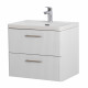 Подвесная тумба с раковиной Belbagno DUE 60 см Белый металлик DUE-600-2C-SO-BM-P + BB-8076-3-60 Подвесная тумба с раковиной Belbagno DUE 60 см Белый металлик DUE-600-2C-SO-BM-P + BB-8076-3-60