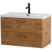 Подвесная тумба с раковиной Belbagno DUE, 80 см Rovere Nature DUE-800-2C-SO-RN-P + BB-8076-3-80