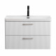 Подвесная тумба с раковиной Belbagno DUE, 80 см Белый металлик DUE-800-2C-SO-BM-P + BB-8076-3-80 Подвесная тумба с раковиной Belbagno DUE, 80 см Белый металлик DUE-800-2C-SO-BM-P + BB-8076-3-80