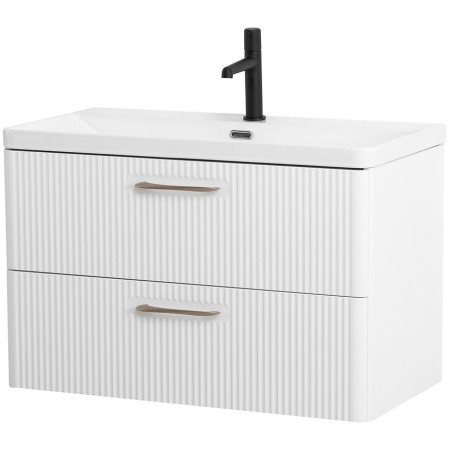Подвесная тумба с раковиной Belbagno DUE, 80 см Bianco Lucido DUE-800-2C-SO-BL-P + BB-8076-3-80 Подвесная тумба с раковиной Belbagno DUE, 80 см Bianco Lucido DUE-800-2C-SO-BL-P + BB-8076-3-80