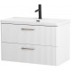 Подвесная тумба с раковиной Belbagno DUE, 80 см Bianco Lucido DUE-800-2C-SO-BL-P + BB-8076-3-80 Подвесная тумба с раковиной Belbagno DUE, 80 см Bianco Lucido DUE-800-2C-SO-BL-P + BB-8076-3-80
