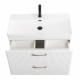 Подвесная тумба с раковиной Belbagno DUE, 80 см Bianco Lucido DUE-800-2C-SO-BL-P + BB-8076-3-80 Подвесная тумба с раковиной Belbagno DUE, 80 см Bianco Lucido DUE-800-2C-SO-BL-P + BB-8076-3-80