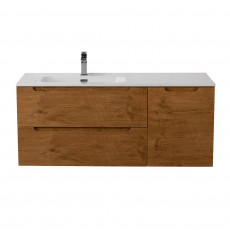 Подвесная тумба с раковиной BelBagno ETNA 120 Rovere Nature левая, ETNA-1200-2C-1A-SO-RN-L + BB1200ETL-L