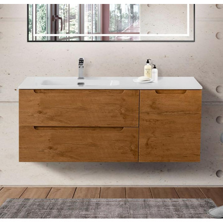 Подвесная тумба с раковиной BelBagno ETNA 120 Rovere Nature левая, ETNA-1200-2C-1A-SO-RN-L + BB1200ETL-L Подвесная тумба с раковиной BelBagno ETNA 120 Rovere Nature левая, ETNA-1200-2C-1A-SO-RN-L + BB1200ETL-L