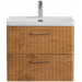 Тумба подвесная с раковиной Belbagno DUE 50 см Rovere Nature DUE-500-2C-SO-RN-P + BB-8076-3-50