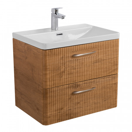 Тумба подвесная с раковиной Belbagno DUE 50 см Rovere Nature DUE-500-2C-SO-RN-P + BB-8076-3-50 Тумба подвесная с раковиной Belbagno DUE 50 см Rovere Nature DUE-500-2C-SO-RN-P + BB-8076-3-50