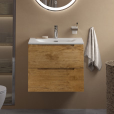 Тумба подвесная с раковиной BelBagno ETNA39-500/390-2C-SO-RN-P+BB-8099-3-50