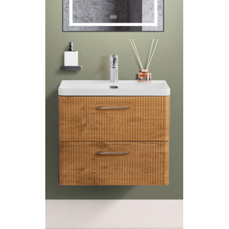 Подвесная тумба с раковиной Belbagno DUE 60 см Rovere Nature DUE-600-2C-SO-RN-P + BB-8076-3-60 Подвесная тумба с раковиной Belbagno DUE 60 см Rovere Nature DUE-600-2C-SO-RN-P + BB-8076-3-60