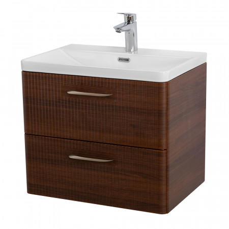 Подвесная тумба с раковиной Belbagno DUE 60 см Noce DUE-600-2C-SO-NOCE-P + BB-8076-3-60 Подвесная тумба с раковиной Belbagno DUE 60 см Noce DUE-600-2C-SO-NOCE-P + BB-8076-3-60