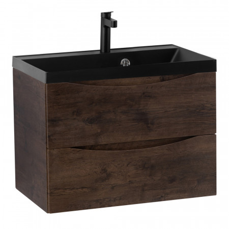 Тумба подвесная BelBagno MARINO-700-2C-SO-RW-P с черной раковиной Тумба подвесная BelBagno MARINO-700-2C-SO-RW-P с черной раковиной