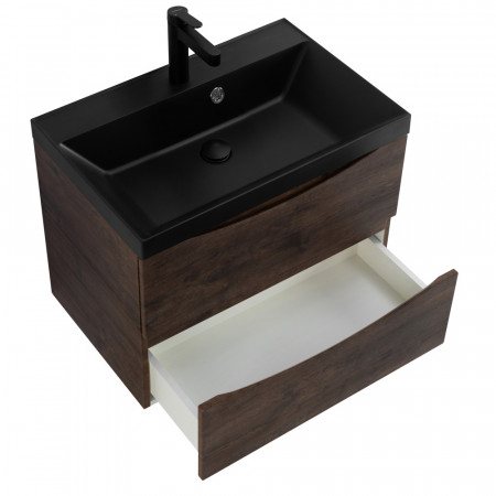 Тумба подвесная BelBagno MARINO-700-2C-SO-RW-P с черной раковиной Тумба подвесная BelBagno MARINO-700-2C-SO-RW-P с черной раковиной
