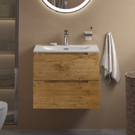 Тумба подвесная с раковиной BelBagno ETNA39-600/390-2C-SO-RN-P+BB-8099-3-60 Тумба подвесная с раковиной BelBagno ETNA39-600/390-2C-SO-RN-P+BB-8099-3-60