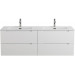 Тумба BelBagno ETNA-1200-4C-SO-2-BL с 2-й раковиной BelBagno BB1200-2-ETL, Bianco Lucido