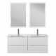 Тумба BelBagno ETNA-1200-4C-SO-2-BL с 2-й раковиной BelBagno BB1200-2-ETL, Bianco Lucido Тумба BelBagno ETNA-1200-4C-SO-2-BL с 2-й раковиной BelBagno BB1200-2-ETL, Bianco Lucido