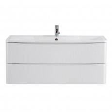 Тумба подвесная под раковину BelBagno ACQUA-1200-2C-SO-BL 120 см Bianco Lucido