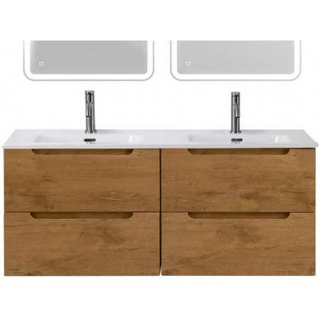 Тумба BelBagno ETNA-1200-4C-SO-2-RN с 2-й раковиной BelBagno BB1200-2-ETL, Rovere Nature Тумба BelBagno ETNA-1200-4C-SO-2-RN с 2-й раковиной BelBagno BB1200-2-ETL, Rovere Nature