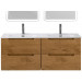 Тумба BelBagno ETNA-1200-4C-SO-2-RN с 2-й раковиной BelBagno BB1200-2-ETL, Rovere Nature