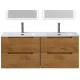 Тумба BelBagno ETNA-1200-4C-SO-2-RN с 2-й раковиной BelBagno BB1200-2-ETL, Rovere Nature Тумба BelBagno ETNA-1200-4C-SO-2-RN с 2-й раковиной BelBagno BB1200-2-ETL, Rovere Nature