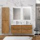 Тумба BelBagno ETNA-1200-4C-SO-2-RN с 2-й раковиной BelBagno BB1200-2-ETL, Rovere Nature Тумба BelBagno ETNA-1200-4C-SO-2-RN с 2-й раковиной BelBagno BB1200-2-ETL, Rovere Nature