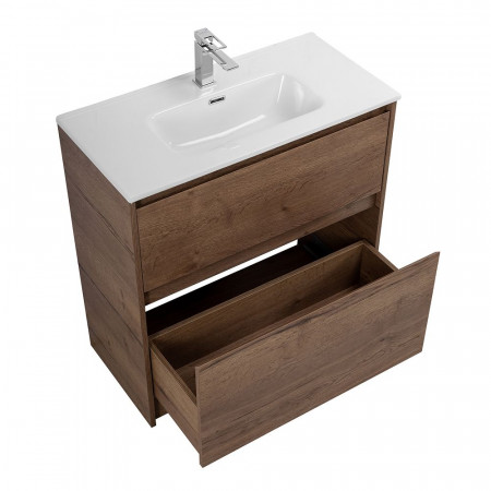 Тумба напольная с раковиной BelBagno KRAFT39-800/390-2C-PIA-RT Тумба напольная с раковиной BelBagno KRAFT39-800/390-2C-PIA-RT