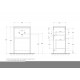 Тумба напольная с раковиной BelBagno KRAFT39-500/390-2C-PIA-RT Тумба напольная с раковиной BelBagno KRAFT39-500/390-2C-PIA-RT