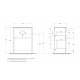 Тумба напольная с раковиной BelBagno KRAFT39-600/390-2C-PIA-RT Тумба напольная с раковиной BelBagno KRAFT39-600/390-2C-PIA-RT