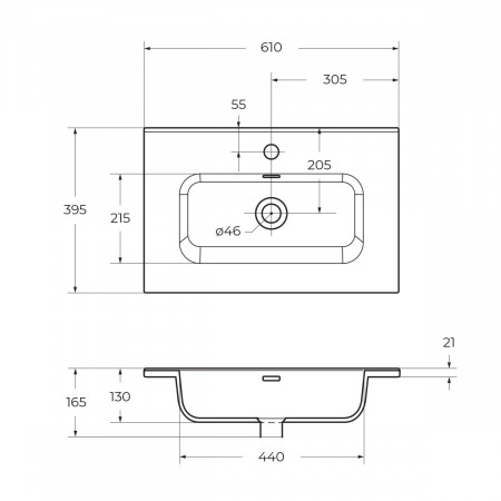 Тумба напольная с раковиной BelBagno KRAFT39-600/390-2C-PIA-RT Тумба напольная с раковиной BelBagno KRAFT39-600/390-2C-PIA-RT
