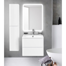 Тумба подвесная с раковиной BelBagno ALBANO-700-2C-SO-BL Bianco Lucido, раковина BB700/455-LV-MR-ALR