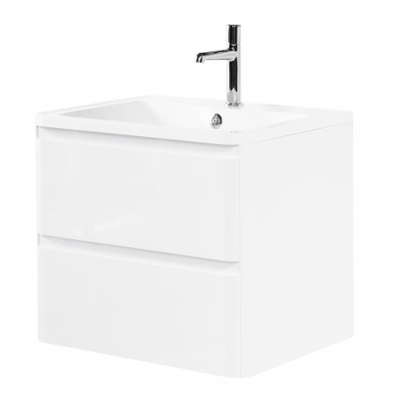 Тумба подвесная с раковиной BelBagno ALBANO-700-2C-SO-BL Bianco Lucido, раковина BB700/455-LV-MR-ALR Тумба подвесная с раковиной BelBagno ALBANO-700-2C-SO-BL Bianco Lucido, раковина BB700/455-LV-MR-ALR