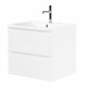Тумба подвесная с раковиной BelBagno ALBANO-700-2C-SO-BL Bianco Lucido, раковина BB700/455-LV-MR-ALR Тумба подвесная с раковиной BelBagno ALBANO-700-2C-SO-BL Bianco Lucido, раковина BB700/455-LV-MR-ALR