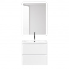 Тумба подвесная с раковиной BelBagno ALBANO-700-2C-SO-BL Bianco Lucido, раковина BB700/455-LV-MR-ALR