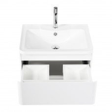 Тумба подвесная с раковиной BelBagno ALBANO-700-2C-SO-BL Bianco Lucido, раковина BB700/455-LV-MR-ALR
