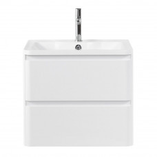 Тумба подвесная с раковиной BelBagno ALBANO-600-2C-SO-BL Bianco Lucido, раковина BB600/455-LV-MR-ALR