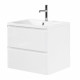 Тумба подвесная с раковиной BelBagno ALBANO-600-2C-SO-BL Bianco Lucido, раковина BB600/455-LV-MR-ALR Тумба подвесная с раковиной BelBagno ALBANO-600-2C-SO-BL Bianco Lucido, раковина BB600/455-LV-MR-ALR