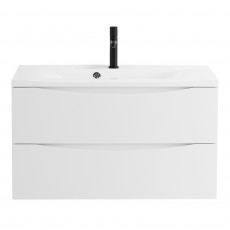 Тумба подвесная с раковиной BelBagno MARINO-1100-2C-SO-BL-P