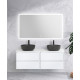 Мебель для ванной комнаты со столешницей BelBagno KRAFT-1400 Bianco Opaco Мебель для ванной комнаты со столешницей BelBagno KRAFT-1400 Bianco Opaco