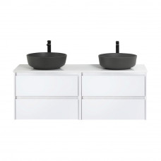 Мебель для ванной комнаты со столешницей BelBagno KRAFT-1400 Bianco Opaco