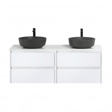 Мебель для ванной комнаты со столешницей BelBagno KRAFT-1400 Bianco Opaco