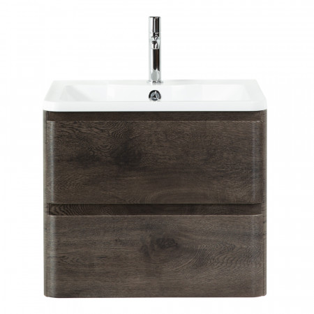 Тумба подвесная с раковиной BelBagno ALBANO-600-2C-SO-RNG Rovere Nature Grigio, раковина BB600/455-LV-MR-ALR Тумба подвесная с раковиной BelBagno ALBANO-600-2C-SO-RNG Rovere Nature Grigio, раковина BB600/455-LV-MR-ALR