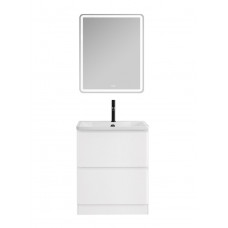 Тумба напольная с раковиной BelBagno ALBANO-700-2C-PIA-BL Bianco Lucido, раковина BB700/455-LV-MR-ALR