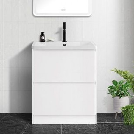 Тумба напольная с раковиной BelBagno ALBANO-700-2C-PIA-BL Bianco Lucido, раковина BB700/455-LV-MR-ALR Тумба напольная с раковиной BelBagno ALBANO-700-2C-PIA-BL Bianco Lucido, раковина BB700/455-LV-MR-ALR