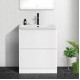 Тумба напольная с раковиной BelBagno ALBANO-700-2C-PIA-BL Bianco Lucido, раковина BB700/455-LV-MR-ALR Тумба напольная с раковиной BelBagno ALBANO-700-2C-PIA-BL Bianco Lucido, раковина BB700/455-LV-MR-ALR