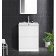 Тумба напольная с раковиной BelBagno ALBANO-600-2C-PIA-BL Bianco Lucido, раковина BB600/455-LV-MR-ALR Тумба напольная с раковиной BelBagno ALBANO-600-2C-PIA-BL Bianco Lucido, раковина BB600/455-LV-MR-ALR