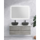 Мебель для ванной комнаты со столешницей BelBagno KRAFT-1400 Cemento Grigio Мебель для ванной комнаты со столешницей BelBagno KRAFT-1400 Cemento Grigio